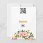 Vibrant Sinaasappel Halloween Pumpkin Waterverf Ro (Achterkant)