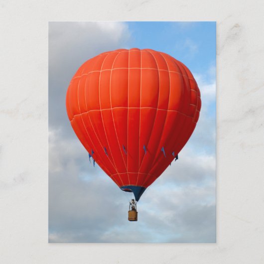 Vibrant Sinaasappel Hot Air Ballon Briefkaart (Voorkant)