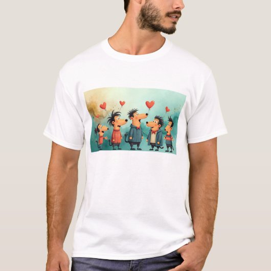 "Vibrant Sky Hues 10K Art Shirt | (Voorkant)