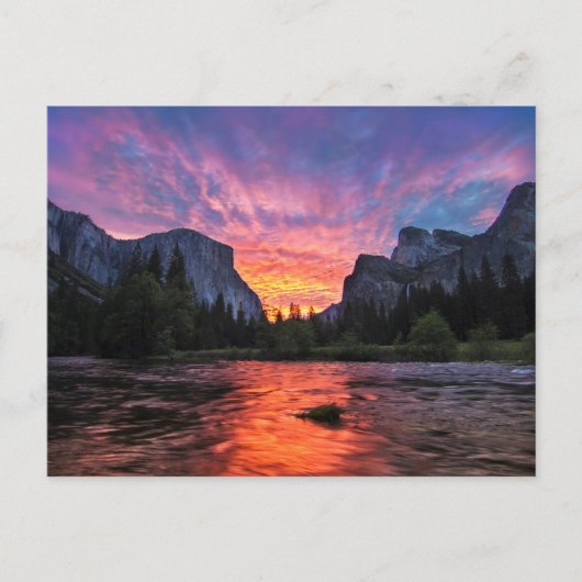 Vibrant Sky | Yosemite Valley Briefkaart (Voorkant)