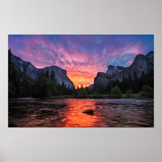 Vibrant Sky | Yosemite Valley Poster (Voorkant)