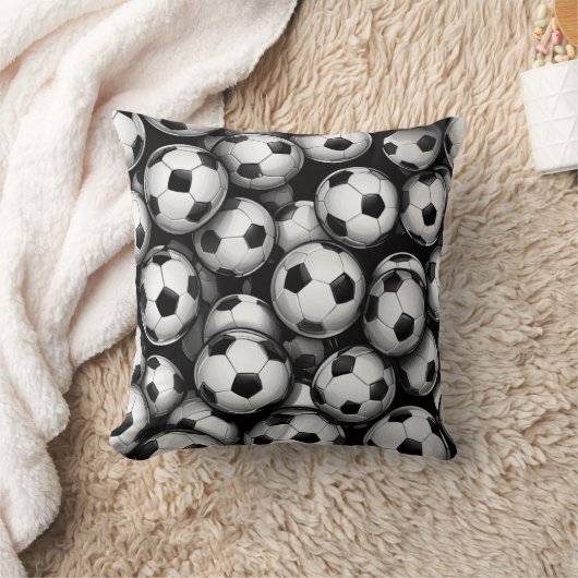 Vibrant Soccer Ball  Kussen (Deken)