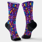 Vibrant socks with a kaleidoscope design  sokken (Gebogen)