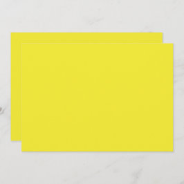 Vibrant Solid Yellow Background  Bedankkaart