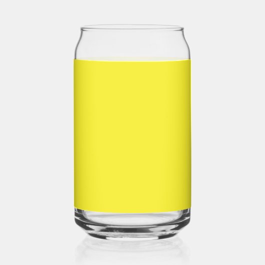 Vibrant Solid Yellow Background  Blikvorm Glas (Links)