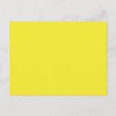Vibrant Solid Yellow Background  Briefkaart (Voorkant)