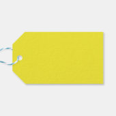 Vibrant Solid Yellow Background  Cadeaulabel (Achterkant Horizontaal)