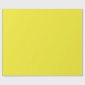 Vibrant Solid Yellow Background  Cadeaupapier (Vlak)