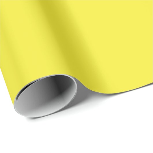 Vibrant Solid Yellow Background  Cadeaupapier (Rol Hoek)