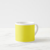 Vibrant Solid Yellow Background  Espresso Kop (Voorkant rechts)
