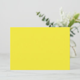 Vibrant Solid Yellow Background  Feestdagenkaart