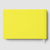 Vibrant Solid Yellow Background  Gastenboek (Achterkant)