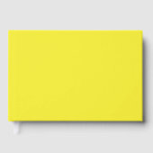 Vibrant Solid Yellow Background  Gastenboek (Voorkant)