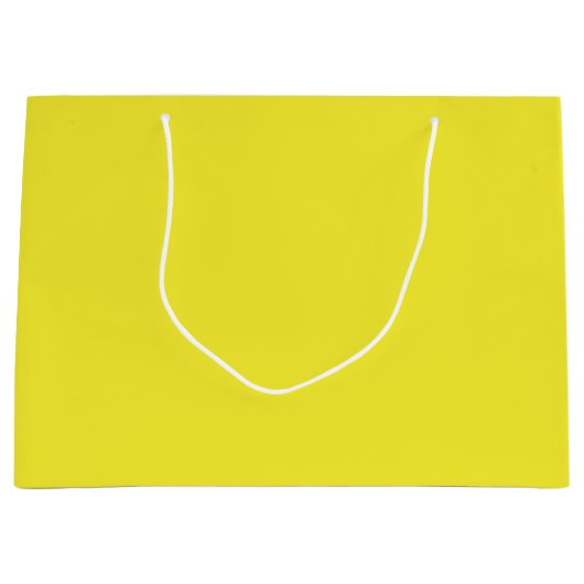 Vibrant Solid Yellow Background  Groot Cadeauzakje (Voorkant)