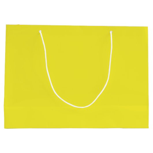 Vibrant Solid Yellow Background  Groot Cadeauzakje (Achterkant)