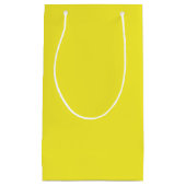 Vibrant Solid Yellow Background  Klein Cadeauzakje (Voorkant)