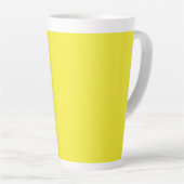 Vibrant Solid Yellow Background  Latte Mok (Rechterhoek)
