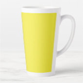 Vibrant Solid Yellow Background  Latte Mok (Rechts)