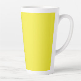 Vibrant Solid Yellow Background  Latte Mok