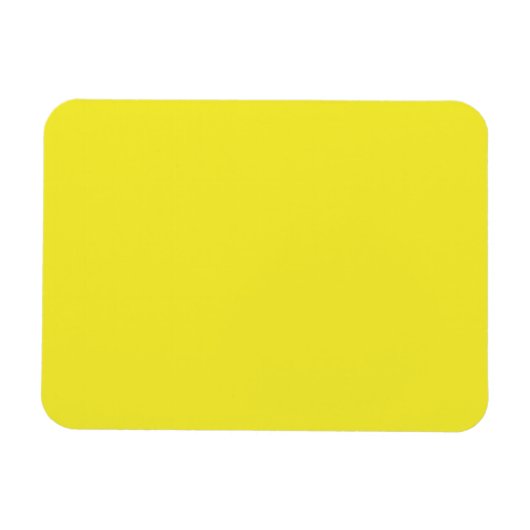 Vibrant Solid Yellow Background  Magneet (Horizontaal)