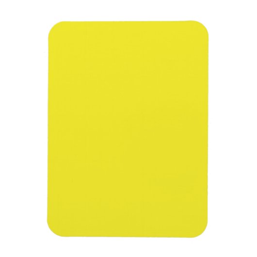 Vibrant Solid Yellow Background  Magneet (Verticaal)