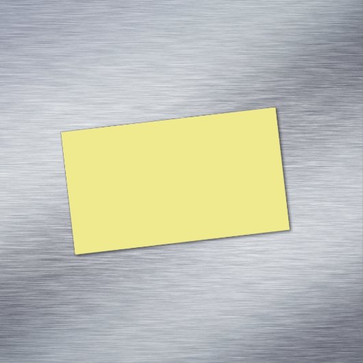 Vibrant Solid Yellow Background  Magnetisch Visitekaartje (Voorbeeld)