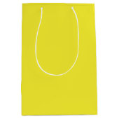 Vibrant Solid Yellow Background  Medium Cadeauzakje (Voorkant)