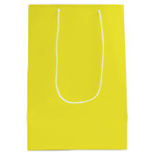 Vibrant Solid Yellow Background  Medium Cadeauzakje (Achterkant)
