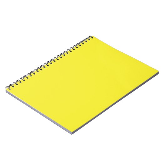 Vibrant Solid Yellow Background  Notitieboek (Linkerzijde)