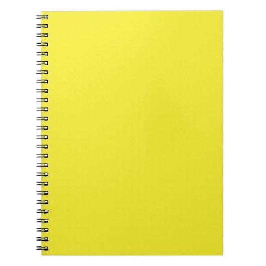 Vibrant Solid Yellow Background  Notitieboek (Voorkant)