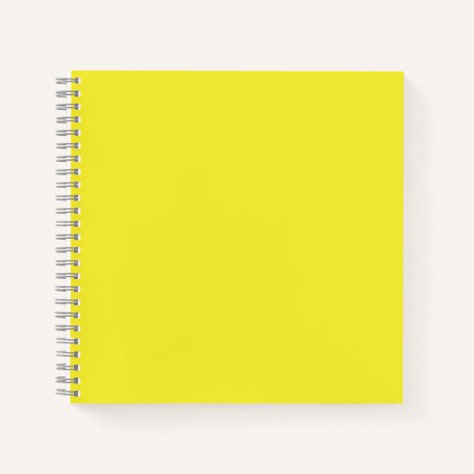Vibrant Solid Yellow Background  Notitieboek (Voorkant)