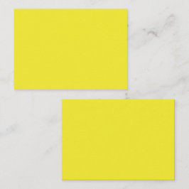 Vibrant Solid Yellow Background  Notitiekaartje