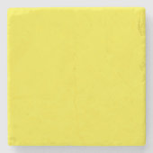 Vibrant Solid Yellow Background  Stenen Onderzetter (Voorkant)