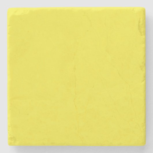 Vibrant Solid Yellow Background Stenen Onderzetter (Voorkant)