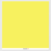 Vibrant Solid Yellow Background  Sticker (Vel)