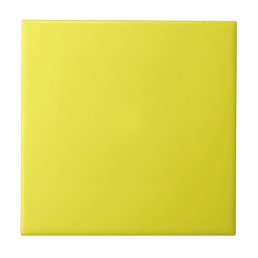 Vibrant Solid Yellow Background  Tegeltje (Voorkant)