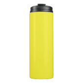 Vibrant Solid Yellow Background  Thermosbeker (Voorkant)