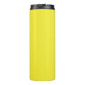 Vibrant Solid Yellow Background  Thermosbeker (Achterkant)