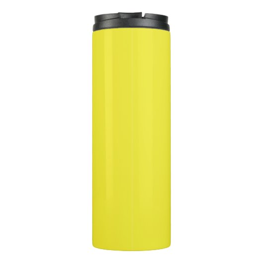 Vibrant Solid Yellow Background  Thermosbeker (Achterkant)
