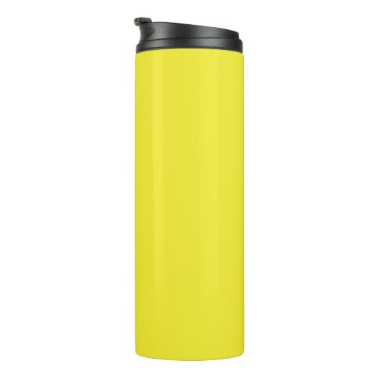 Vibrant Solid Yellow Background  Thermosbeker (Geroteerd rechts)