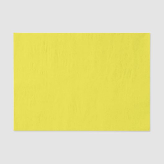 Vibrant Solid Yellow Background Tissuepapier (Voorkant)