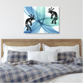 Vibrant Southwestern Kokopelli Canvas Afdruk (Insitu (Slaapkamer))