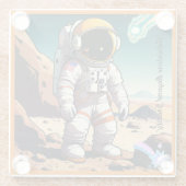 Vibrant Space Trek Glazen Onderzetter (Achterkant)
