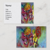 VIBRANT SPARKLING BUTTERFLIES, THISTLAND Blue Whit Visitekaartje (Voorkant / Achterkant)