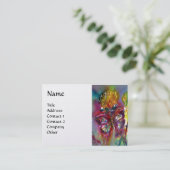 VIBRANT SPARKLING BUTTERFLIES, THISTLAND Blue Whit Visitekaartje (Staand voorkant)