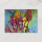 VIBRANT SPARKLING BUTTERFLIES, THISTLAND Blue Whit Visitekaartje (Achterkant)