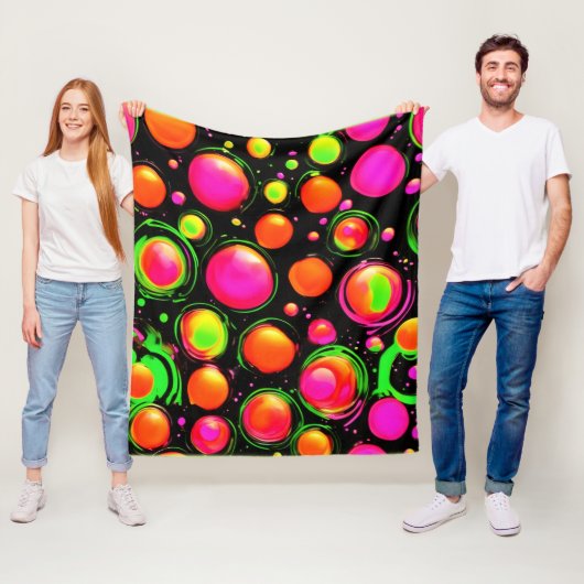 Vibrant Sphere Ballet Fleece Deken (In situ)