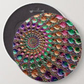 Vibrant Spiral Ronde Button 6,0 Cm (Voorkant /achterkant)