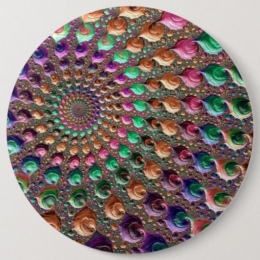 Vibrant Spiral Ronde Button 6,0 Cm (Voorkant)