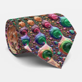 Vibrant Spiral Stropdas (Opgerold)